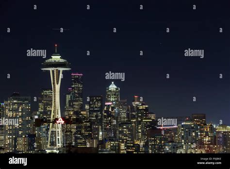 A View Of Space Needle And Downtown Seattle From Kerry Park After