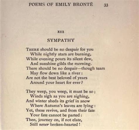 Sympathy By Emily Bronte Poetry Words Poems Poem Quotes