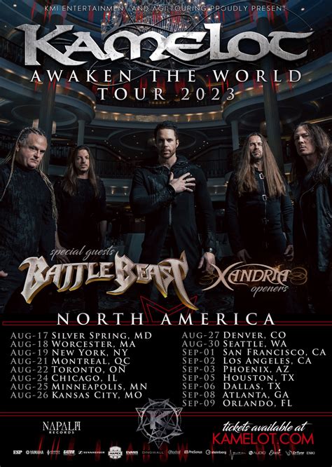 KAMELOT Announces 2023 North American Headline Tour | Metalheads ...