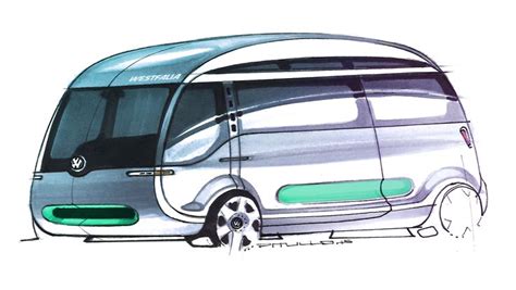 VW electric bus concept. | Concept car design, Concept cars, Bus