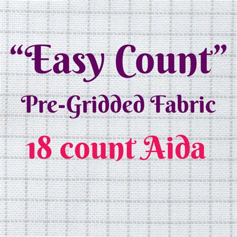 Easy Count Aida Cloth Count Pre Gridded Cross Stitch Fabric Magic