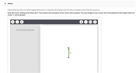 Solved Figure Shows Two Dots Of A Motion Diagram And Ve