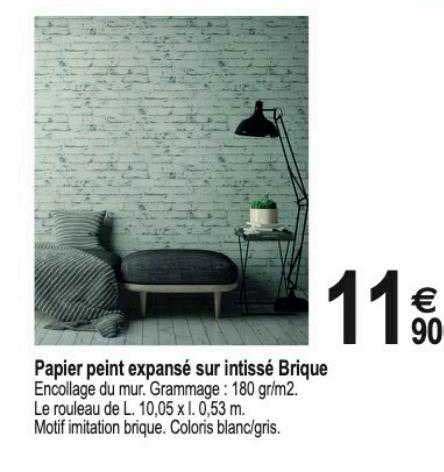 Promo Papier Peint Expans Sur Intiss Brique Chez Trid Me Icatalogue Fr