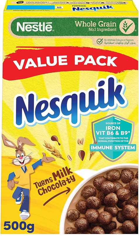 Nesquik Chocolate Flavoured Cereals 500g Buy Online At Best Price In