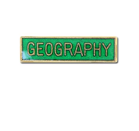 Geography Small Bar Badge