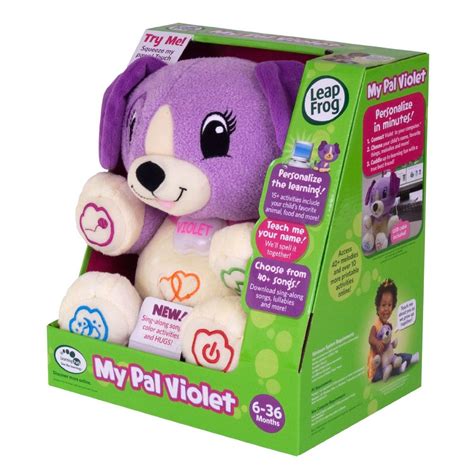 Leapfrog My Pal Scout Puppy Stuffed Toy Electronic Device Purple At