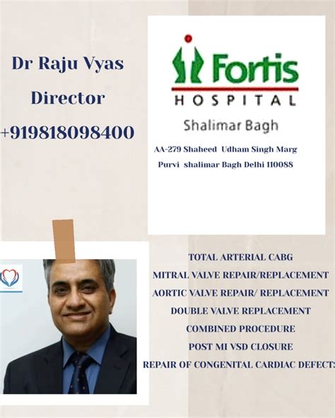 Dr Raju Vyas Director Cardiac Sciences Top Rated Cardiothoracic And