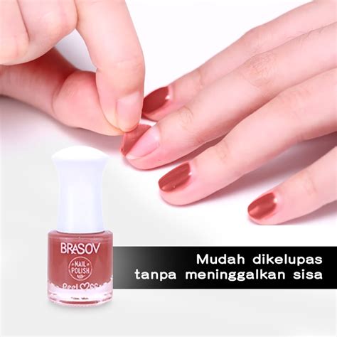 Jual Brasov Peel Off Kutek Cat Kuku Ml Pewarna Kuku Nail Polish