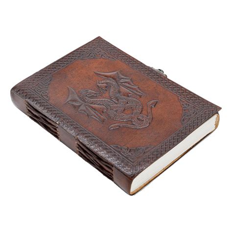 Handmade Leather Double Dragon Journalwriting Notebook Diarybound Da