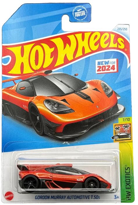 Hot Wheels Gordon Murray Automotive T 50s 235 250 Orange HW Exotics 7 10 Walmart