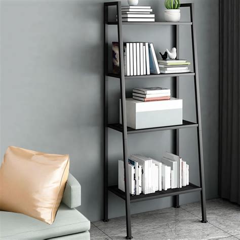 Amazon Kwoking Ladder Metal Bookshelf Modern Bookcase With