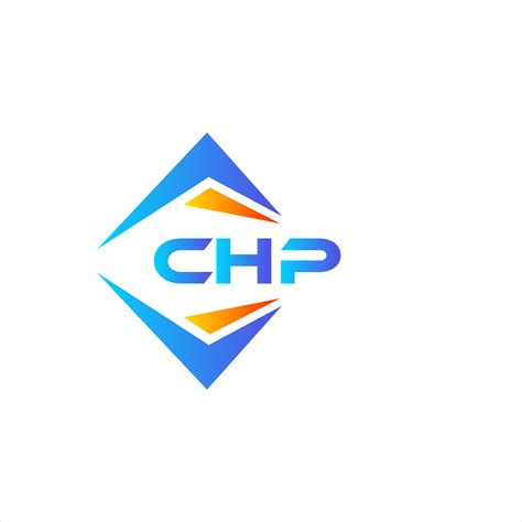 CHP abstract technology logo design on white background. CHP creative ...