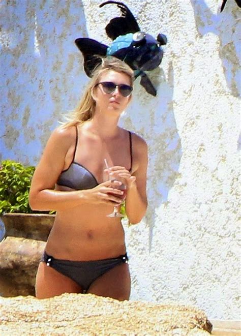 Maria Sharapova Dazzled In A Grey Bikini As She Spent Her Vacation With