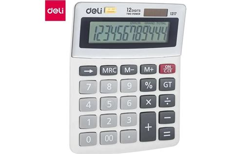 Настольный калькулятор DELI E1217 в ассортименте, 12-разрядов 13623 ...
