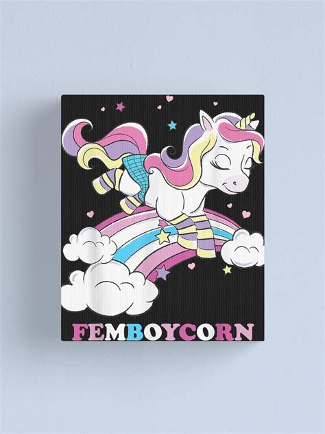 Unicorn Femboy Gay Pride Aesthetic Femboycorn Rainbow LGBT Canvas Print For Sale By Southamm