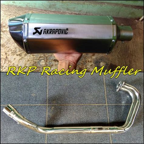 Jual Knalpot Akrapovic Layang Titan Full System Untuk Motor 250cc Di