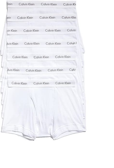 Free Shipping Calvin Klein Mens Cotton Classics 7 Pack Trunk Color White Size Small