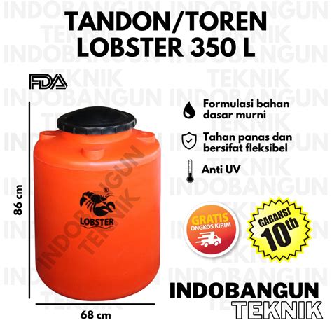 Jual Tandon Air Toren Air Tangki Air Lobster Liter Liter Harga