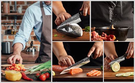 Amazon Keemake Sushi Knife Inch Sashimi Knife With C