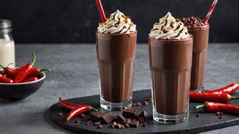 Découvrez le milkshake au chocolat noir et piment une délicieuse