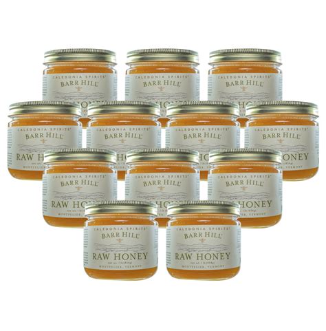 Raw Honey 1 Pound Jar 12 Pack Barr Hill