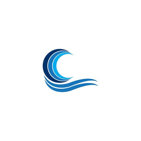 water wave logo 10823287 Vector Art at Vecteezy