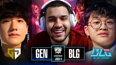 Gen G X Blg Jogo Md Worlds Eliminat Rias Dia Youtube