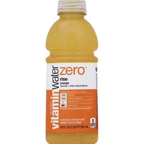 Glaceau Vitaminwater Zero Rise Orange Nutrient Enhanced Water Beverage