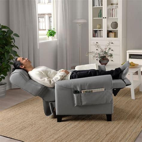 MUREN recliner, Remmarn light grey - IKEA