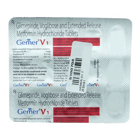 Gemer V Tablet Uses Side Effects Price Apollo Pharmacy