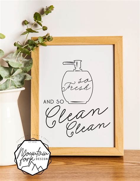 Bathroom Break Sign so Clean Clean INSTANT PRINT Funny - Etsy