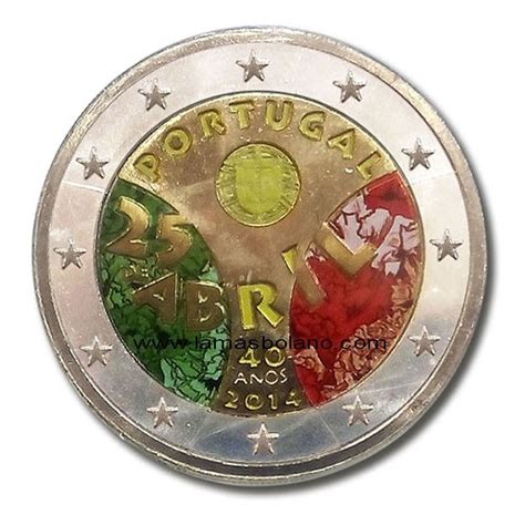 Revoluci N Claveles Euro Color Portugal Monedas Lamasbolano