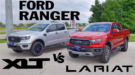 2019 Ford Ranger Lariat Xlt Fx4 Side By Side Comparison Youtube