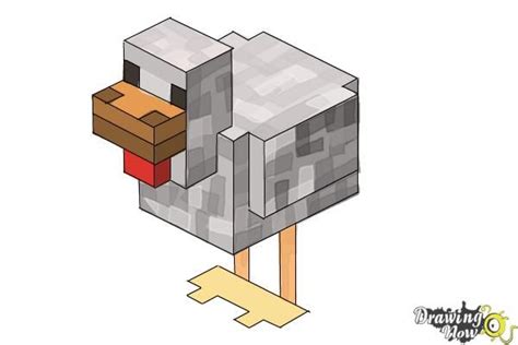 How To Draw Chickens From Minecraft Minecraft Drawings Homeschool Art Chicken Drawing