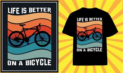 Premium Vector Mountain Bike Retro Vintage Bike T Shirt Design