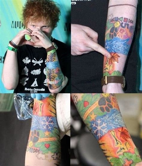 Ed Sheeran Tattoos : The whole thing has been blown out of hand ...