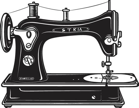 Monochromatic Mastery Elegant for Black Sewing Machine Threaded ...