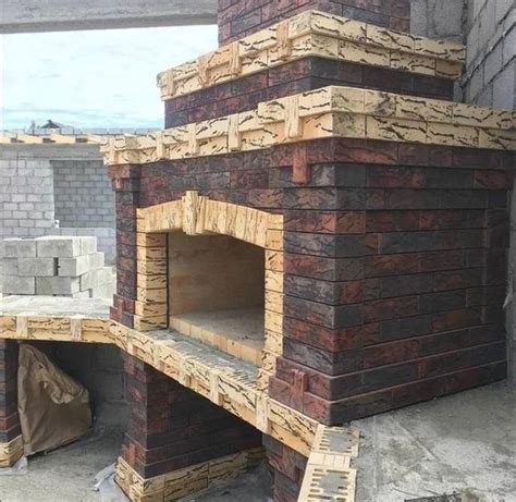 Мангальная зона из кирпича своими руками пошагово с чертежами фото