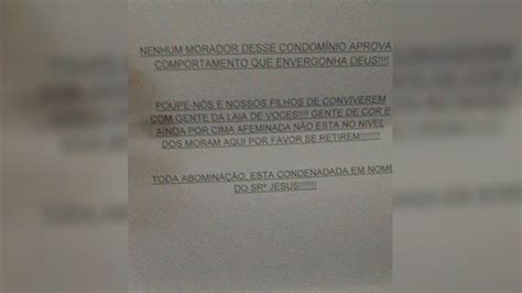 Rj Casal Gay Recebe Circular Preconceituosa Em Condom Nio Gente De