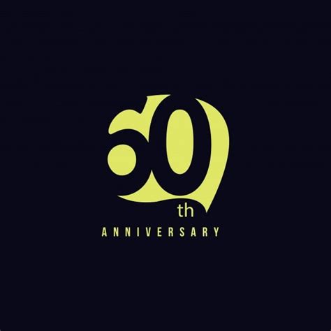 60 Anos Vector Template Design Ilustração PNG 60 60 Anúncio Imagem