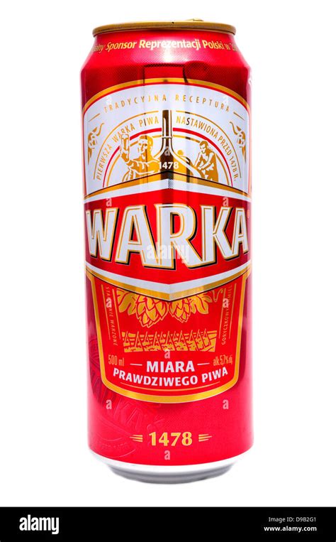 Beer can: Polish 'Warka' Stock Photo - Alamy