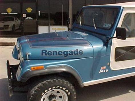 77 78 Cj Renegade Decal Kit Cbjeep