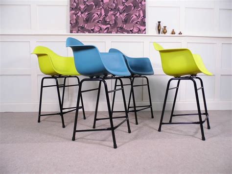Eames Style Armchairs on Bespoke Bar Stool Bases