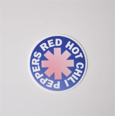Red Hot Chili Peppers Circle Sticker Etsy