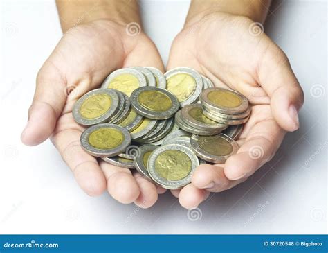 Hand Holding Coin Stock Photo Image Of Holding Concept 30720548