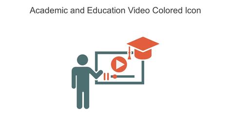 Academic And Education Video Colored Icon In Powerpoint Pptx Png And Editable Eps Format PPT ...