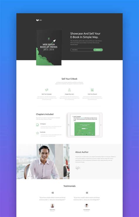 20 Best Book Ebook Landing Page Theme Designs 2022 Examples Artofit