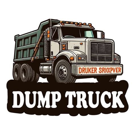 Premium Vector Dump Truck Vector Illustration