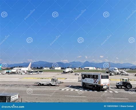 Milano Bergamo International Airport Editorial Stock Image - Image of ...