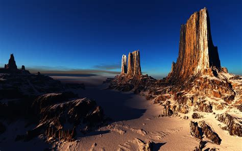 Wallpaper Landscape Sunset Sea Rock Nature Sand Stones Snow